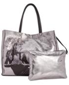 Betsey Johnson In A Flash Shopper Tote With Pouch