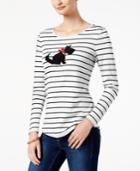 Charter Club Cotton Beaded Schnauzer Top, Created For Macy's