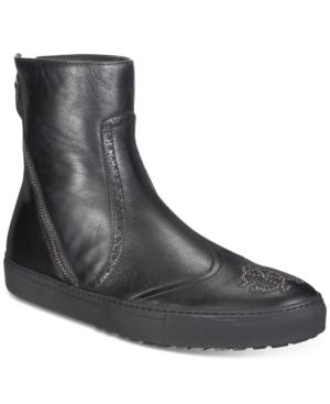 Roberto Cavalli Men's Stud Crest Zip Boots Men's Shoes