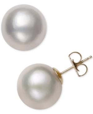 Belle De Mer Cultured Freshwater Pearl (12mm) Stud Earrings, Created For Macy's