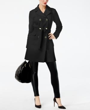 Inc International Concepts Double-breated Belted Ponte-knit Coat, Created For Macy's