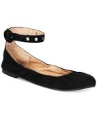 Material Girl Francy Ankle-strap Flats, Only At Macy's Women's Shoes