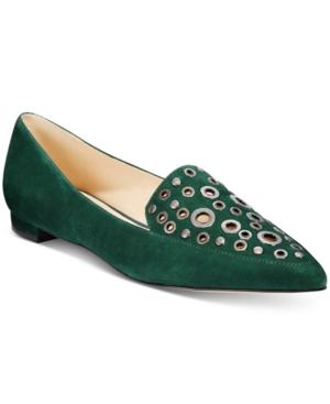 Nine West Akeelah Pointed-toe Grommet Flats Women's Shoes