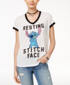 Disney Juniors' Resting Stitch Face Graphic T-shirt