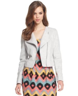 Rachel Rachel Roy Jacket, Metallic Linen Motorcyle