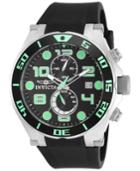 Invicta Men's Chronograph Pro Diver Black Polyurethane Strap Watch 50mm 15394