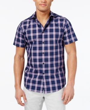 Vince Camuto Men's Check Short-sleeve Shirt