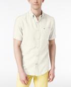 Tommy Hilfiger Men's Custom-fit Porter Linen Blend Short-sleeve Shirt