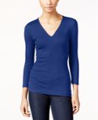 Inc International Concepts Ribbed Top, Only At Macy's