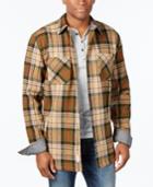 Weatherproof Vintage Men's Twill Plaid Shirt Jacket, Classic Fit