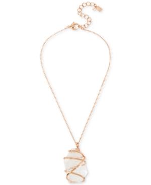 Robert Lee Morris Soho Caged Stone Pendant Necklace, 16 + 3 Extender