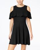 Be Bop Juniors' Cold-shoulder A-line Dress
