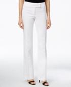 Alfani Petite Straight-leg Extended-tab Trousers, Only At Macy's