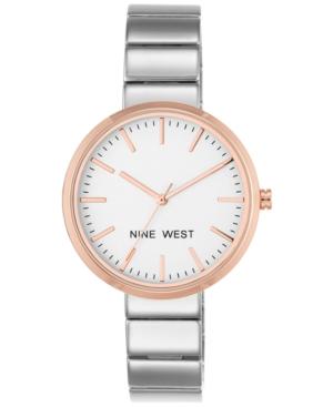 Nine West Women's Stainless Steel Bracelet Watch 36mm Nw-1987svrt