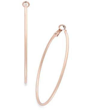 Thalia Sodi Rose Gold-tone Spaghetti Hoop Earrings, Only At Macy's