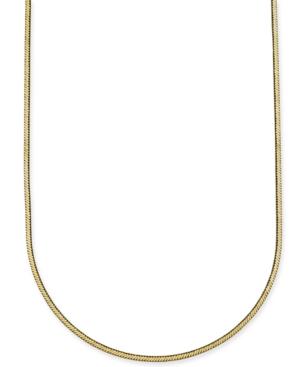 Giani Bernini Square Snake Chain 30 Necklace In 18k Gold-plated Sterling Silver Vermeil, Created For Macy's