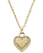 Michael Kors Crystal Heart Pendant Necklace