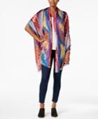 I.n.c. Zigzag Wrap & Scarf In One, Created For Macy's