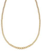 Signature Gold Graduated Bead Necklace In 14k Gold Over Resin
