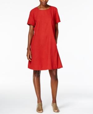 Eileen Fisher Silk Noil Shift Dress, Regular & Petite