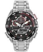 Citizen Men's Analog-digital Chronograph Eco-drive Promaster Super Sport Stainless Steel Bracelet Watch 44mm Jw0111-55e