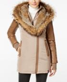 Rudsak Grace Fur-trim Mixed-media Puffer Coat