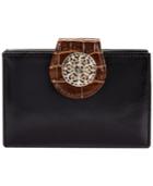 Giani Bernini Florentine Glazed Leather Filigree Frame Indexer Wallet