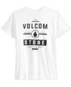 Volcom Men's Spotlight White Graphic-print Logo T-shirt