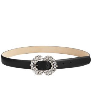 Steve Madden Rhinestone-buckle Pants Belt