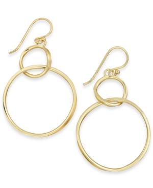 Essentials Silver Plated Twisted Looped Drop Earrings