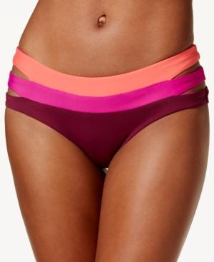 Becca Colorblocked Cutout Swim Bottoms Women's Swimsuit