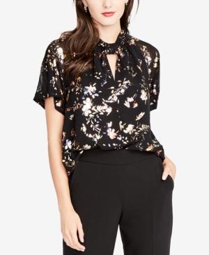 Rachel Rachel Roy Printed Keyhole Twist-neck Top