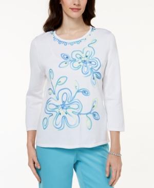 Alfred Dunner Bonita Springs Embellished Sweater