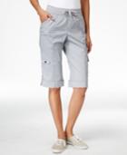Style & Co. Cuffed-hem Capri Cargo Pants, Only At Macy's