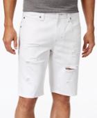 Inc International Concepts Men's Ripped White Wash Jean Shorts, Only At Macy's