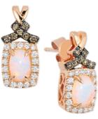 Le Vian Chocolatier Opal (5/8 Ct. T.w.) And Diamond (3/8 Ct. T.w.) Drop Earrings In 14k Rose Gold