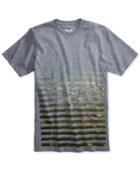 Univibe Men's Stackers Stripe Graphic-print Cotton T-shirt