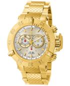 Invicta Men's Chronograph Subaqua Gold-tone Stainless Steel Bracelet Watch 50mm 5406