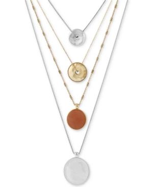 Lucky Brand Two-tone Coin Layered Necklace, 19-3/4 + 2 Extender
