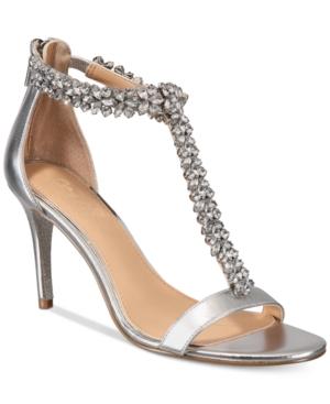 Jewel Badgley Mischka Janna Embellshed Evening Sandals Women's Shoes