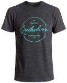 Quiksilver Men's Silvered Graphic-print Logo Cotton T-shirt