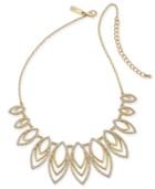I.n.c. Gold-tone Pave Navette Statement Necklace, 18 + 3 Extender, Created For Macy's