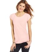 Style & Co. Petite Scoop-neck Tee, Only At Macy's