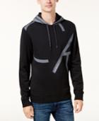 Calvin Klein Jeans Men's Chambray-pieced Logo Hoodie