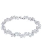 Danori Silver-tone Crystal Flower Flex Bracelet, Created For Macy's
