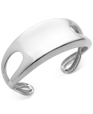 Nambe Wide Cuff Sculptural Cuff Bracelet In Sterling Silver, Only At Macy's