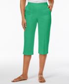 Alfred Dunner Bahama Bays Button-hem Capri Pants