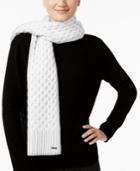 Calvin Klein Honeycomb Cable-knit Scarf