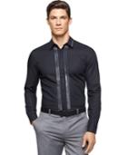 Calvin Klein Pleated Front Dobby Shirt