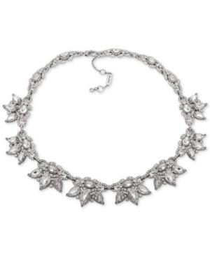 Jenny Packham Silver-tone Crystal Cluster Collar Necklace, 16 + 2 Extender